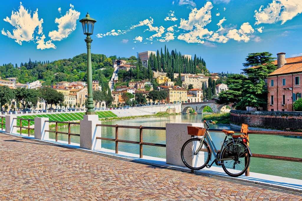 Verona Cityscape, Italy jigsaw puzzle in Bridges puzzles on TheJigsawPuzzles.com