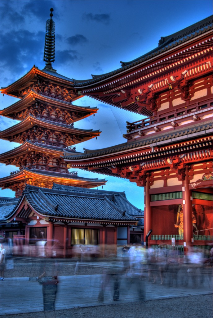 Asakusa's Sensoji Temple jigsaw puzzle in Street View puzzles on TheJigsawPuzzles.com