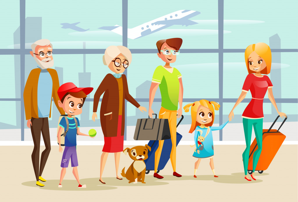 Family Travel jigsaw puzzle in Aviation puzzles on TheJigsawPuzzles.com