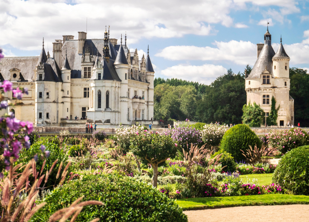 Chenonceau Castle, Loire Valley, France jigsaw puzzle in Castles puzzles on TheJigsawPuzzles.com