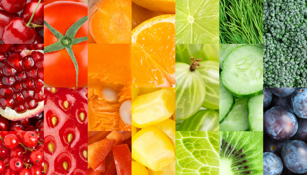 Color Fruits, Berries and Vegetables jigsaw puzzle in Fruits & Veggies puzzles on TheJigsawPuzzles.com