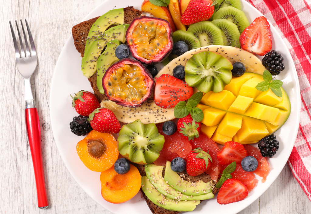 Fresh Fruit Platter jigsaw puzzle in Fruits & Veggies puzzles on TheJigsawPuzzles.com