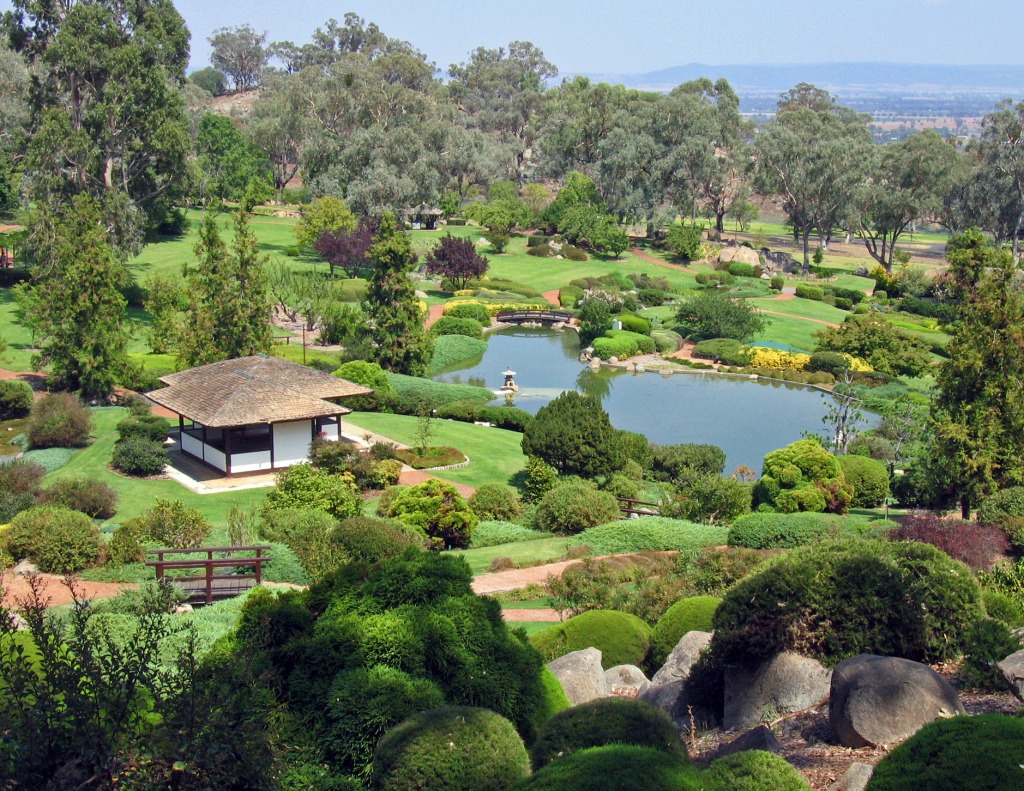 Cowra Japanese Garden jigsaw puzzle in Great Sightings puzzles on TheJigsawPuzzles.com