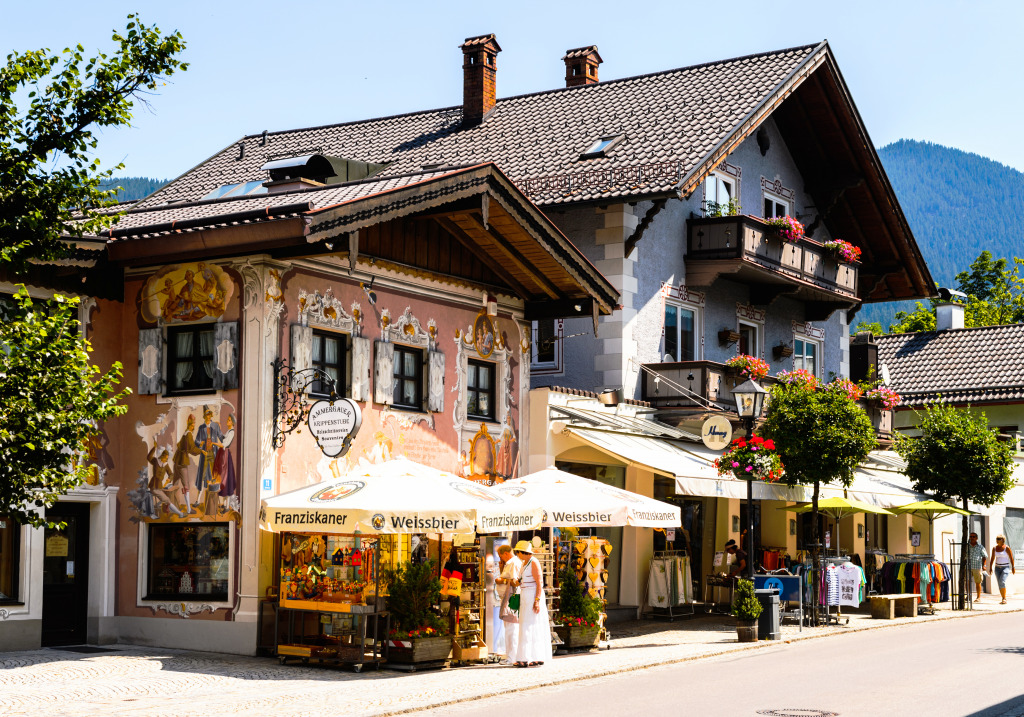 Oberammergau, Germany jigsaw puzzle in Street View puzzles on TheJigsawPuzzles.com