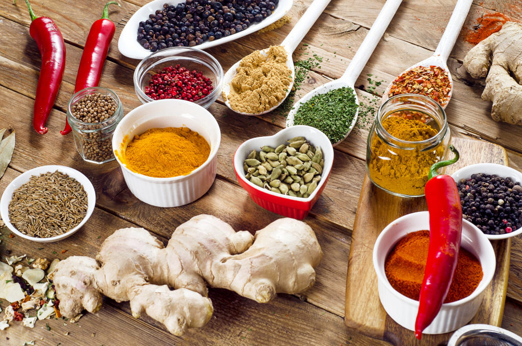 Colorful Spices jigsaw puzzle in Food & Bakery puzzles on TheJigsawPuzzles.com
