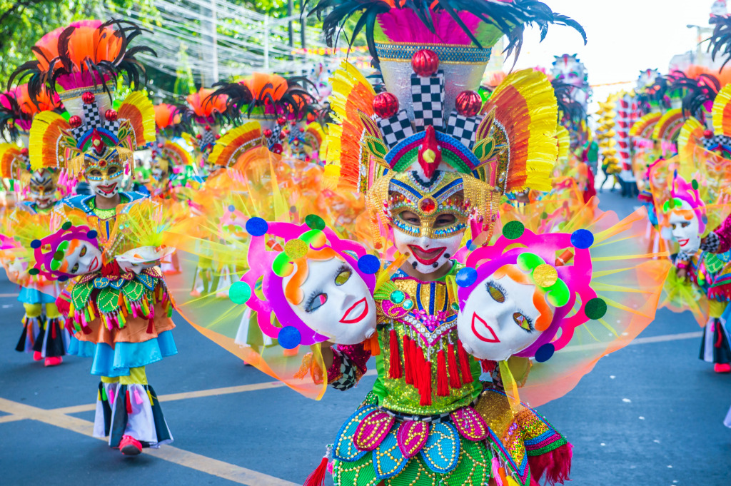 Masskara Festival in Bacolod, Philippines jigsaw puzzle in People puzzles on TheJigsawPuzzles.com