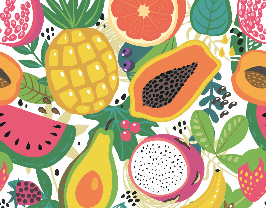 Tropical Fruits jigsaw puzzle in Fruits & Veggies puzzles on TheJigsawPuzzles.com