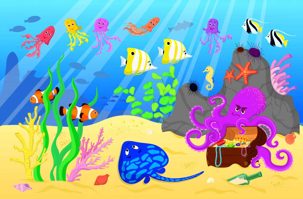 Coral Reef Inhabitants jigsaw puzzle in Under the Sea puzzles on TheJigsawPuzzles.com