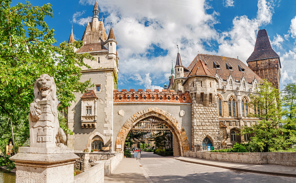 Vajdahunyad Castle, Budapest, Hungary jigsaw puzzle in Castles puzzles on TheJigsawPuzzles.com