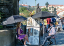 Street Artist in Prague, Czech Republic