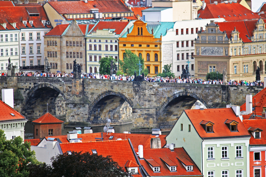 Charles Bridge, Prague jigsaw puzzle in Bridges puzzles on TheJigsawPuzzles.com