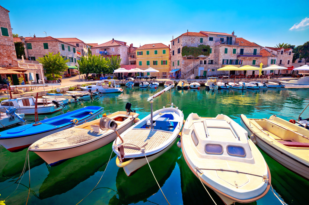 Town of Postira, Island of Brac, Croatia jigsaw puzzle in Street View puzzles on TheJigsawPuzzles.com