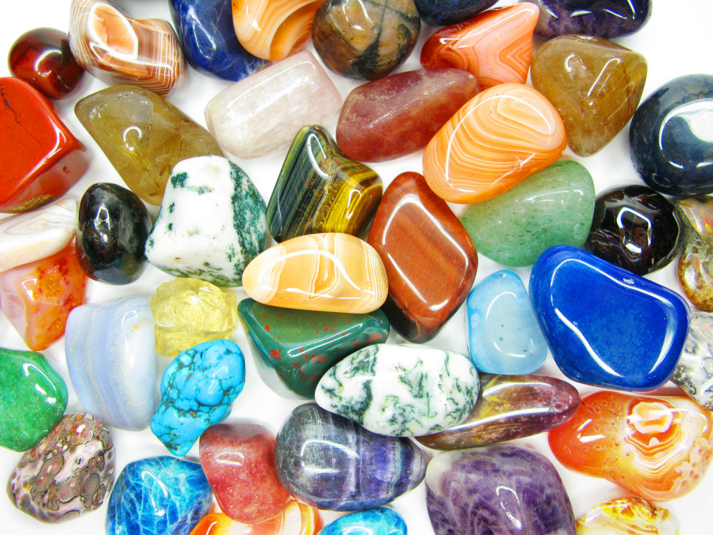 Tumbled Gemstones jigsaw puzzle in Puzzle of the Day puzzles on TheJigsawPuzzles.com
