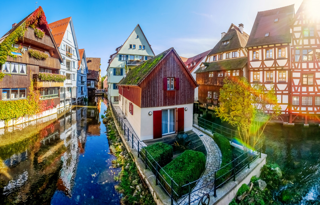 Fishing District, Ulm, Germany jigsaw puzzle in Puzzle of the Day puzzles on TheJigsawPuzzles.com