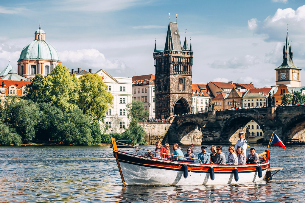 Charles Bridge in Prague, Czech Republic jigsaw puzzle in Bridges puzzles on TheJigsawPuzzles.com