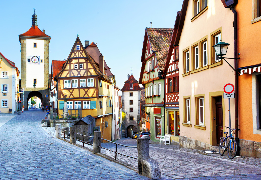 Rothenburg ob der Tauber, Bavaria, Germany jigsaw puzzle in Street View puzzles on TheJigsawPuzzles.com