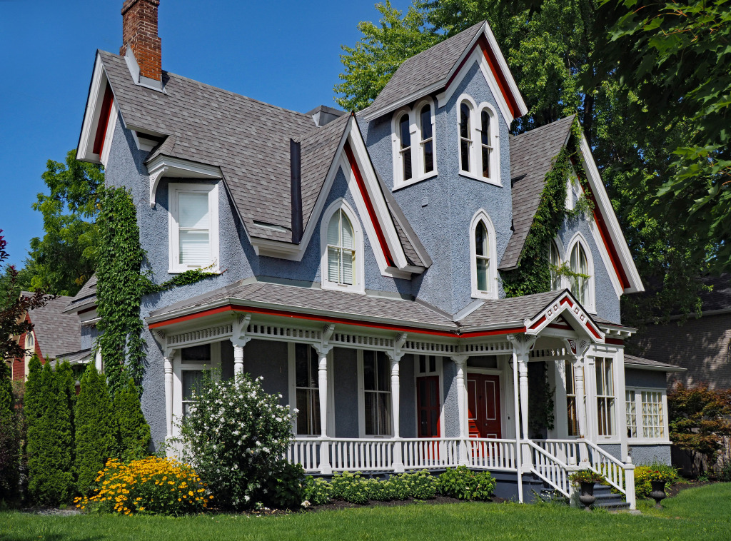 Victorian House in Kingston, Ontario jigsaw puzzle in Street View puzzles on TheJigsawPuzzles.com
