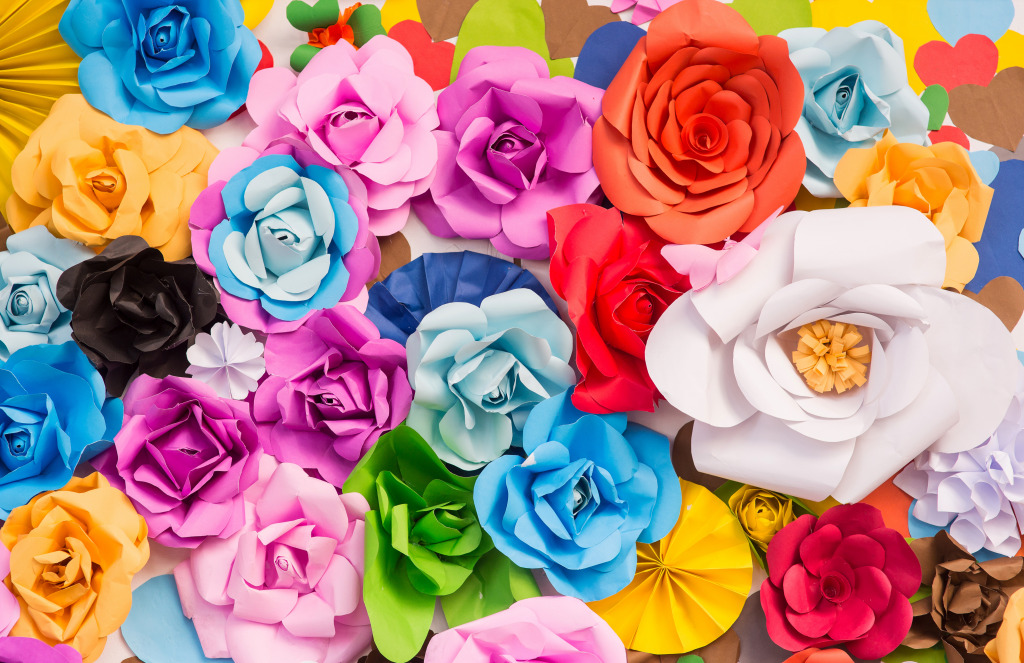 Paper Flowers jigsaw puzzle in Puzzle of the Day puzzles on TheJigsawPuzzles.com