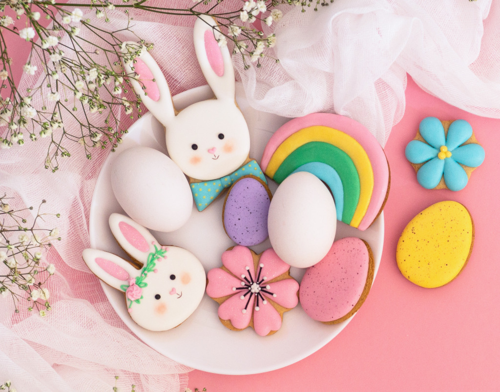 Easter Cookies jigsaw puzzle in Food & Bakery puzzles on TheJigsawPuzzles.com