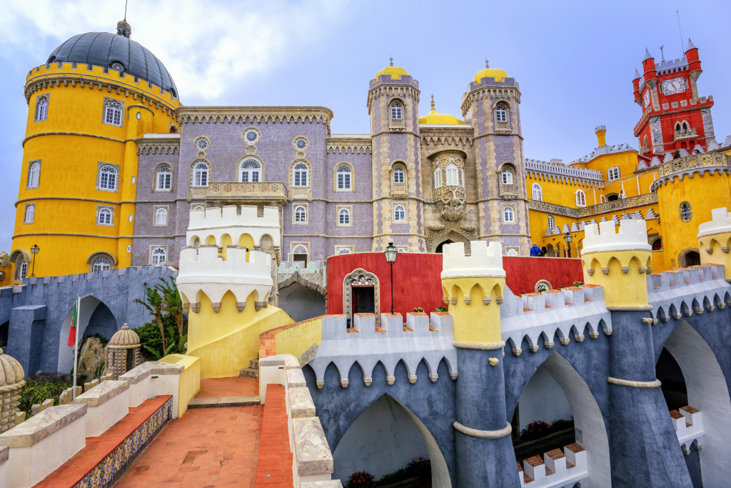 Pena National Palace, Sintra, Portugal jigsaw puzzle in Castles puzzles on TheJigsawPuzzles.com