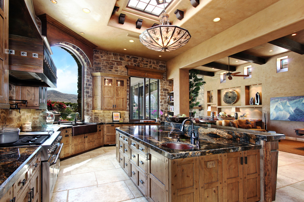 Luxurious Modern Kitchen jigsaw puzzle in Food & Bakery puzzles on TheJigsawPuzzles.com