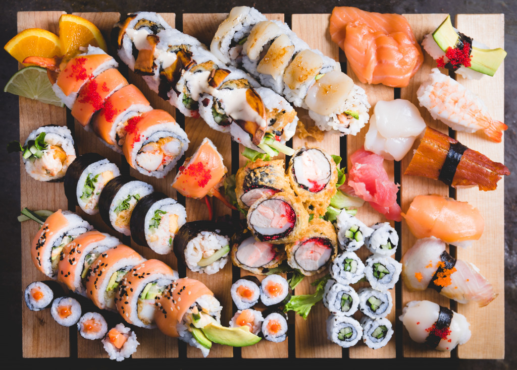 Sushi Set jigsaw puzzle in Food & Bakery puzzles on TheJigsawPuzzles.com