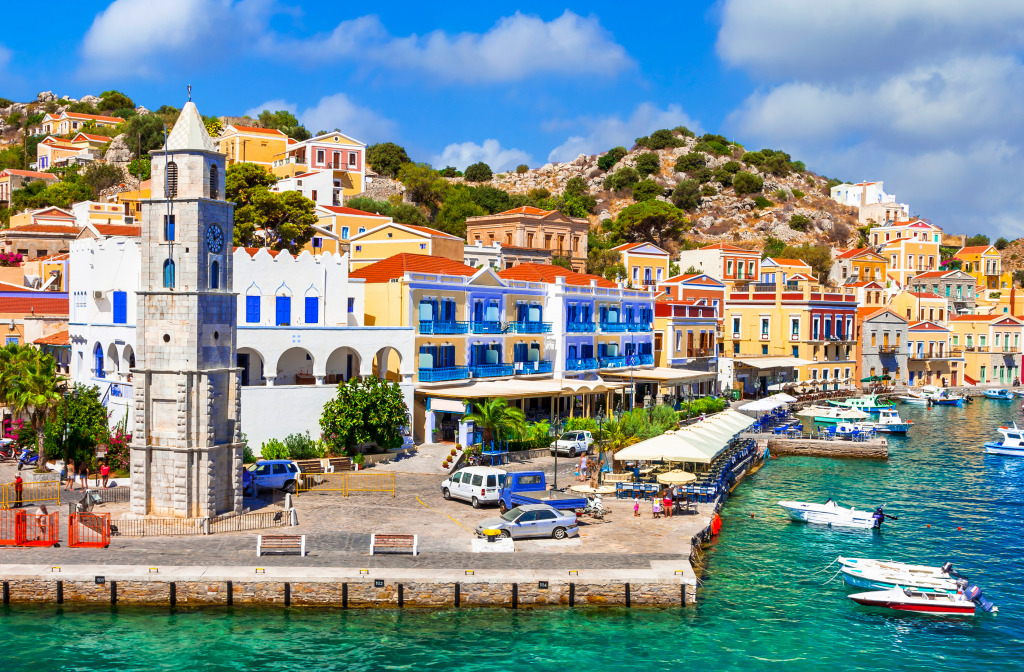 Symi Island, Greece jigsaw puzzle in Street View puzzles on TheJigsawPuzzles.com