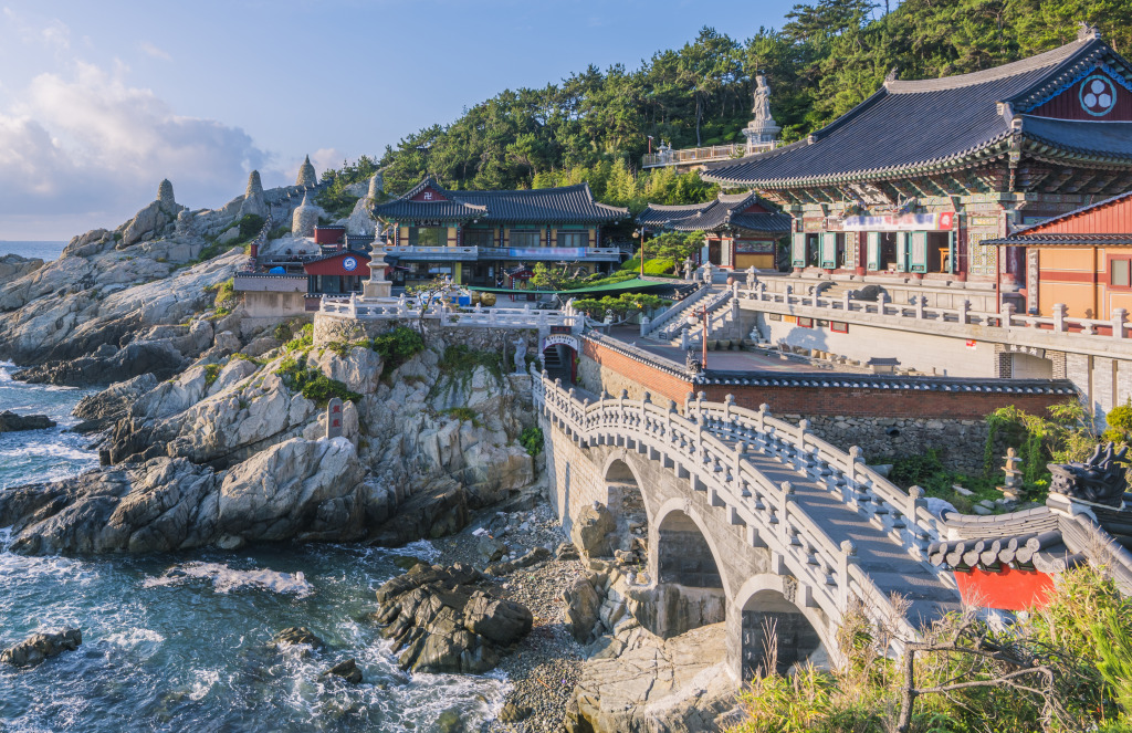 Haedong Yonggungsa Temple, South Korea jigsaw puzzle in Bridges puzzles on TheJigsawPuzzles.com