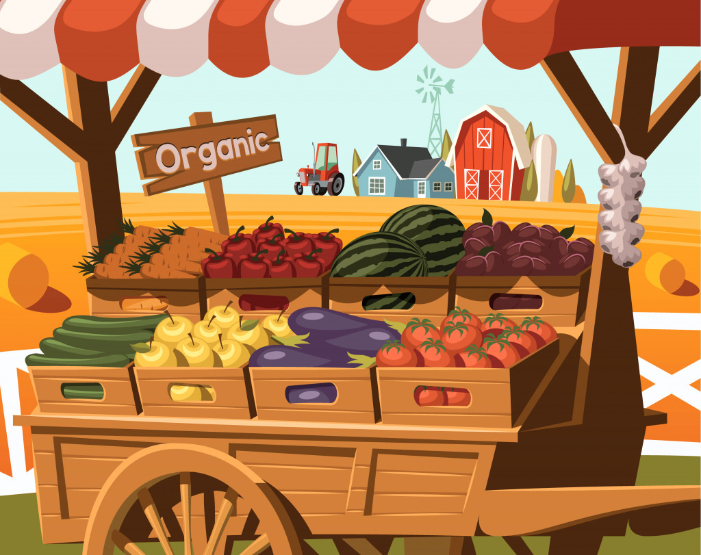 Market Stand jigsaw puzzle in Fruits & Veggies puzzles on TheJigsawPuzzles.com