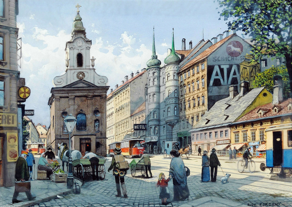 Chimney Sweeps' Church in Vienna jigsaw puzzle in Piece of Art puzzles on TheJigsawPuzzles.com