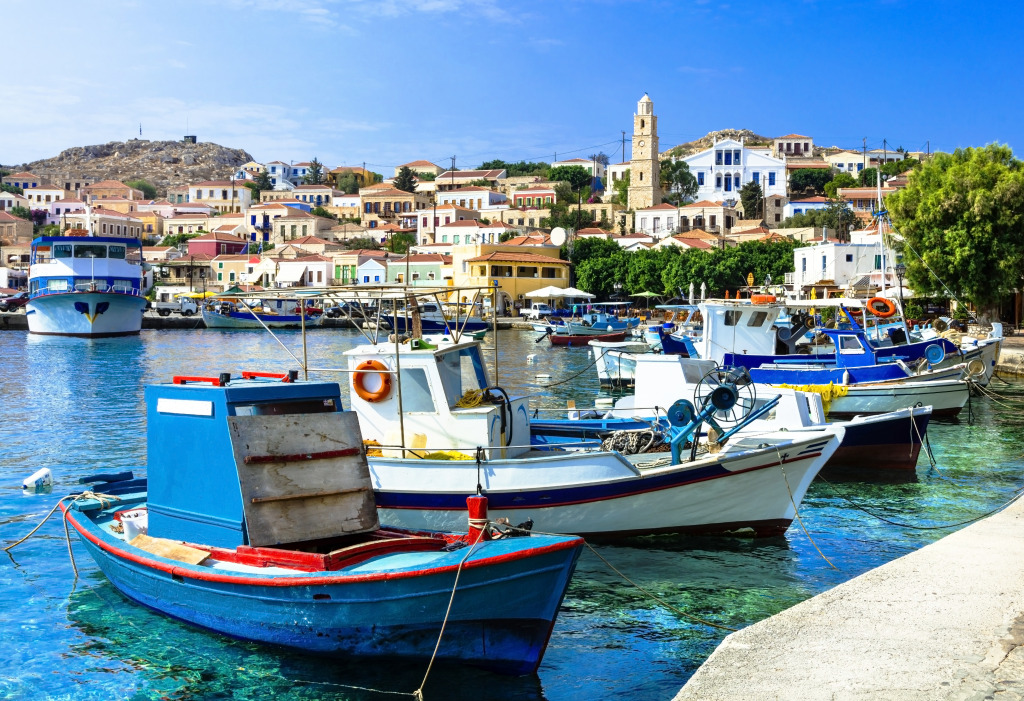 Chalki Island, Greece jigsaw puzzle in Puzzle of the Day puzzles on TheJigsawPuzzles.com