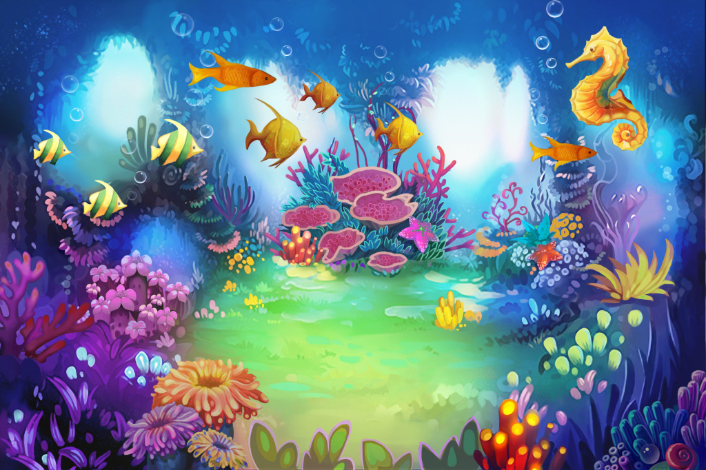 Secret Underwater Garden jigsaw puzzle in Under the Sea puzzles on TheJigsawPuzzles.com