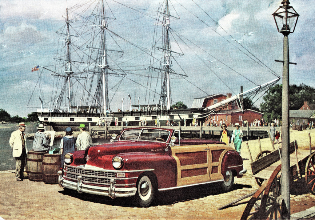 1947 Chrysler Town and Country Convertible jigsaw puzzle in Cars & Bikes puzzles on TheJigsawPuzzles.com