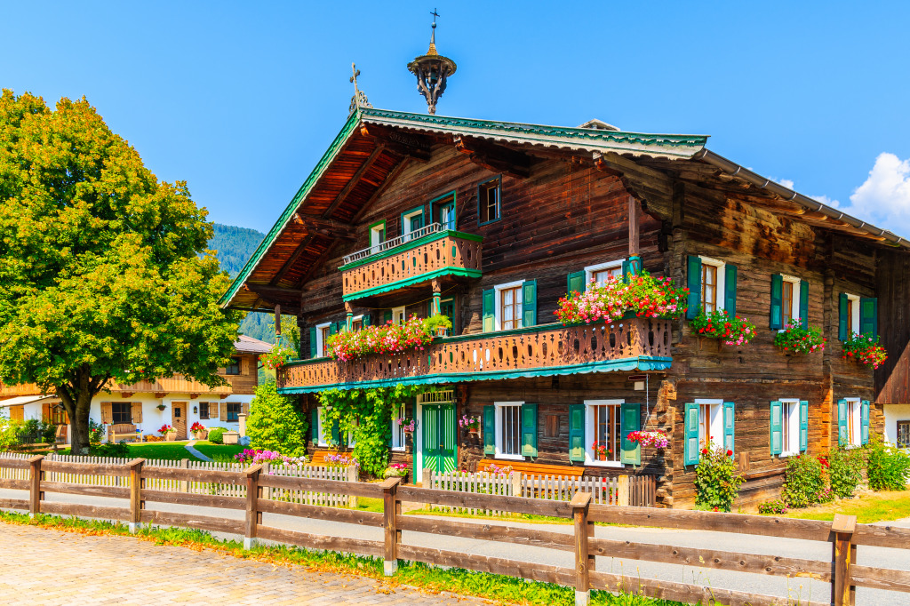 Reith bei Kitzbuhel Village, Tirol, Austria jigsaw puzzle in Street View puzzles on TheJigsawPuzzles.com