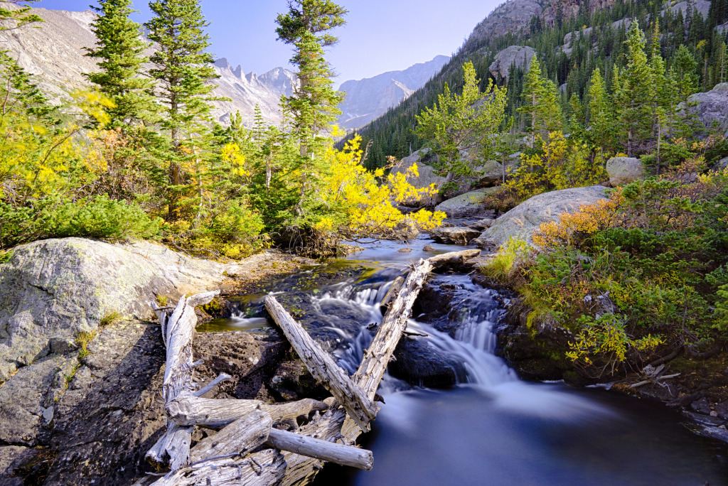 Mills Lake, Colorado jigsaw puzzle in Waterfalls puzzles on TheJigsawPuzzles.com