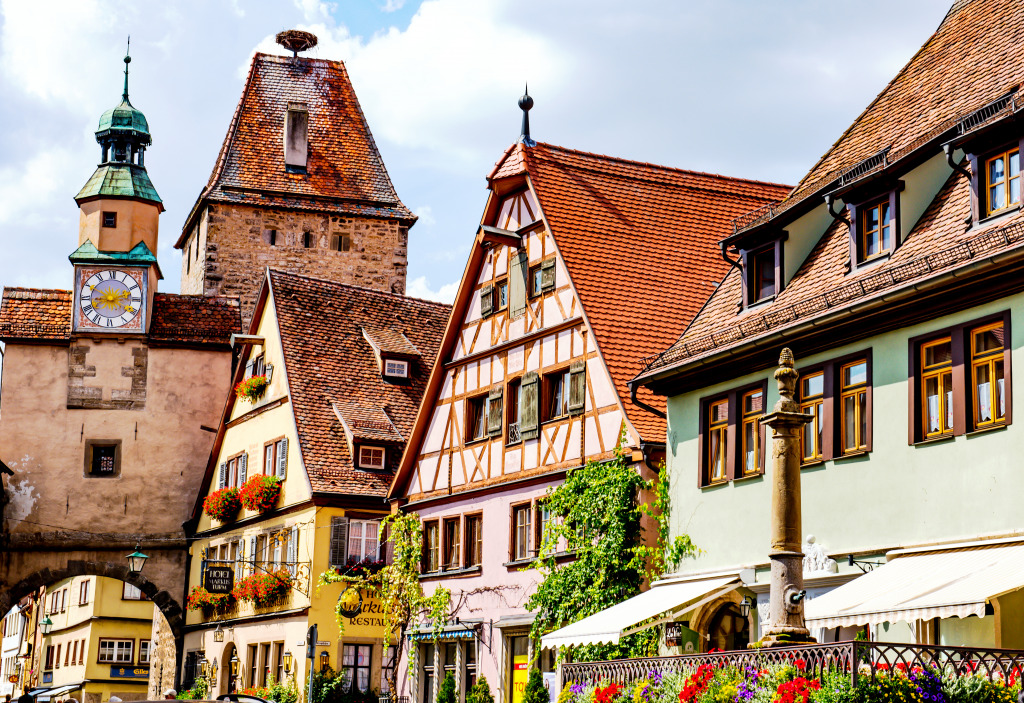 Rothenburg ob der Tauber, Bavaria, Germany jigsaw puzzle in Puzzle of the Day puzzles on TheJigsawPuzzles.com