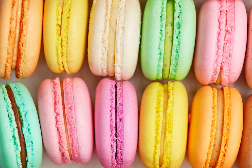 Colorful Macarons jigsaw puzzle in Food & Bakery puzzles on TheJigsawPuzzles.com