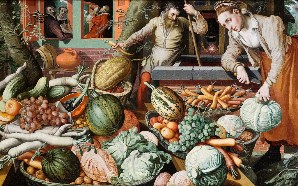 Market Scene jigsaw puzzle in Fruits & Veggies puzzles on TheJigsawPuzzles.com