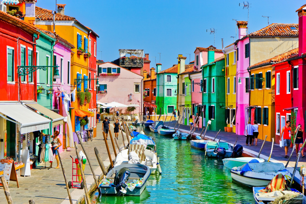 Burano Island, Venice, Italy jigsaw puzzle in Street View puzzles on TheJigsawPuzzles.com