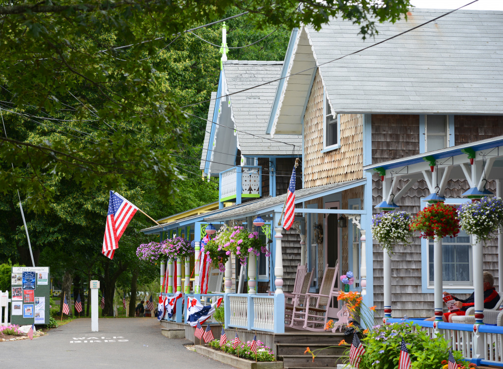 Wesleyan Grove, Martha's Vineyard MA jigsaw puzzle in Street View puzzles on TheJigsawPuzzles.com