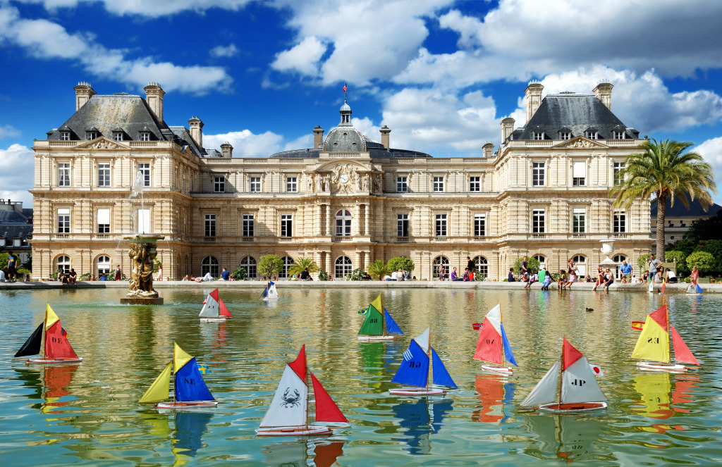 Luxembourg Palace, Paris, France jigsaw puzzle in Castles puzzles on TheJigsawPuzzles.com