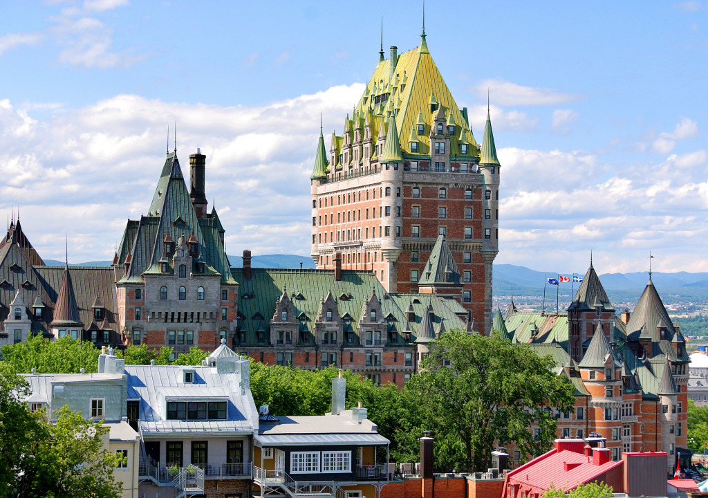 Chateau Frontenac, Quebec City, Canada jigsaw puzzle in Castles puzzles on TheJigsawPuzzles.com