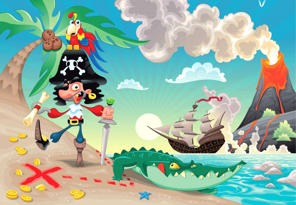 Pirate Island jigsaw puzzle in Kids Puzzles puzzles on TheJigsawPuzzles.com