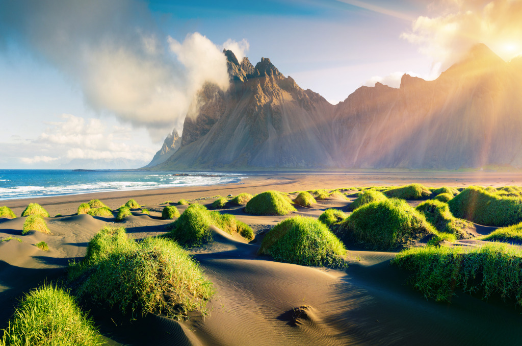 Stokksnes Headland, Iceland jigsaw puzzle in Great Sightings puzzles on TheJigsawPuzzles.com