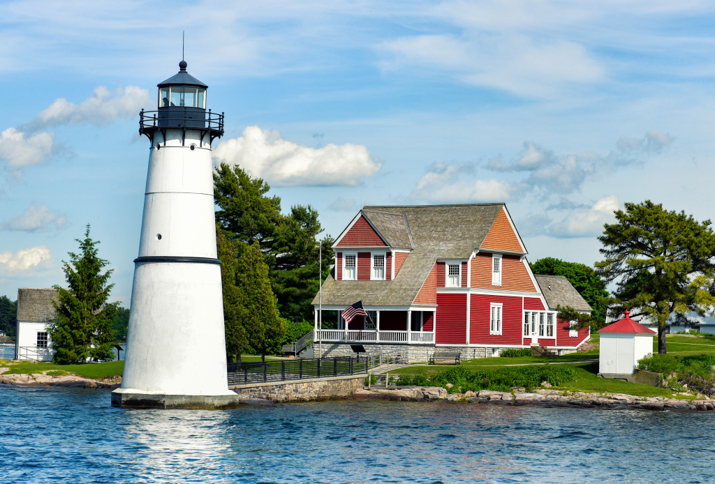 Thousand Islands Archipelago Lighthouse jigsaw puzzle in Great Sightings puzzles on TheJigsawPuzzles.com