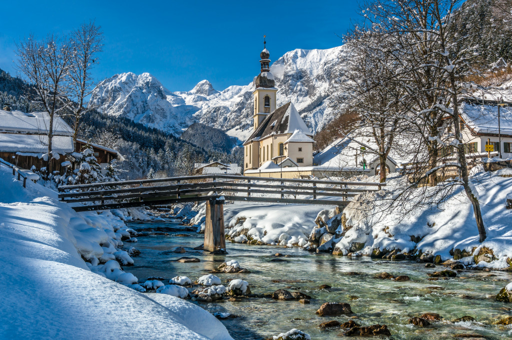 Village of Ramsau, Bavaria, Germany jigsaw puzzle in Great Sightings puzzles on TheJigsawPuzzles.com