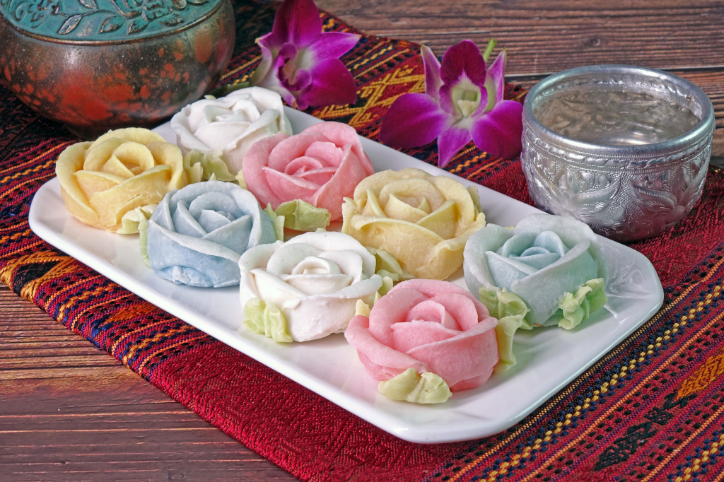 Siamese Rose Candy, Royal Thai Cuisine jigsaw puzzle in Food & Bakery puzzles on TheJigsawPuzzles.com