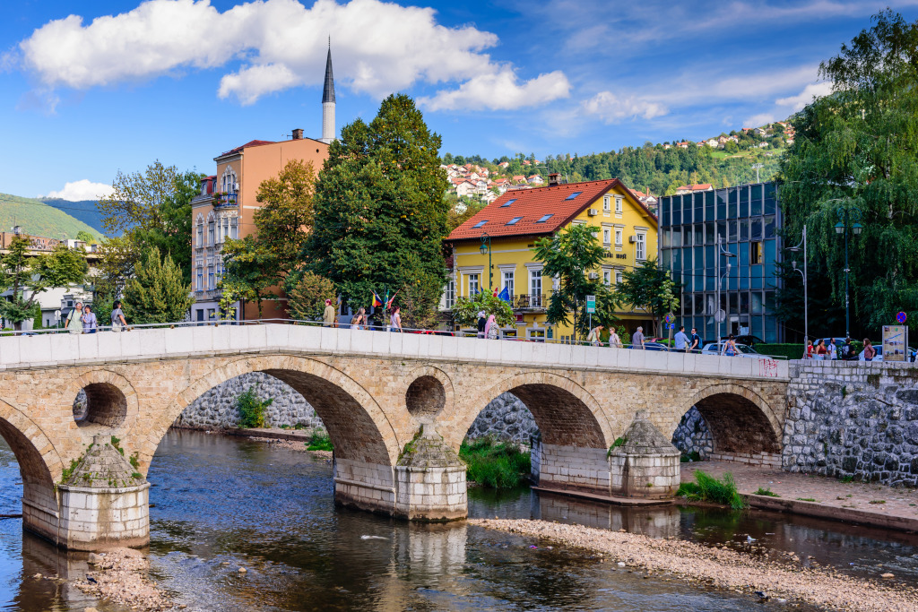 Sarajevo city, Bosnia and Herzegovina jigsaw puzzle in Bridges puzzles on TheJigsawPuzzles.com