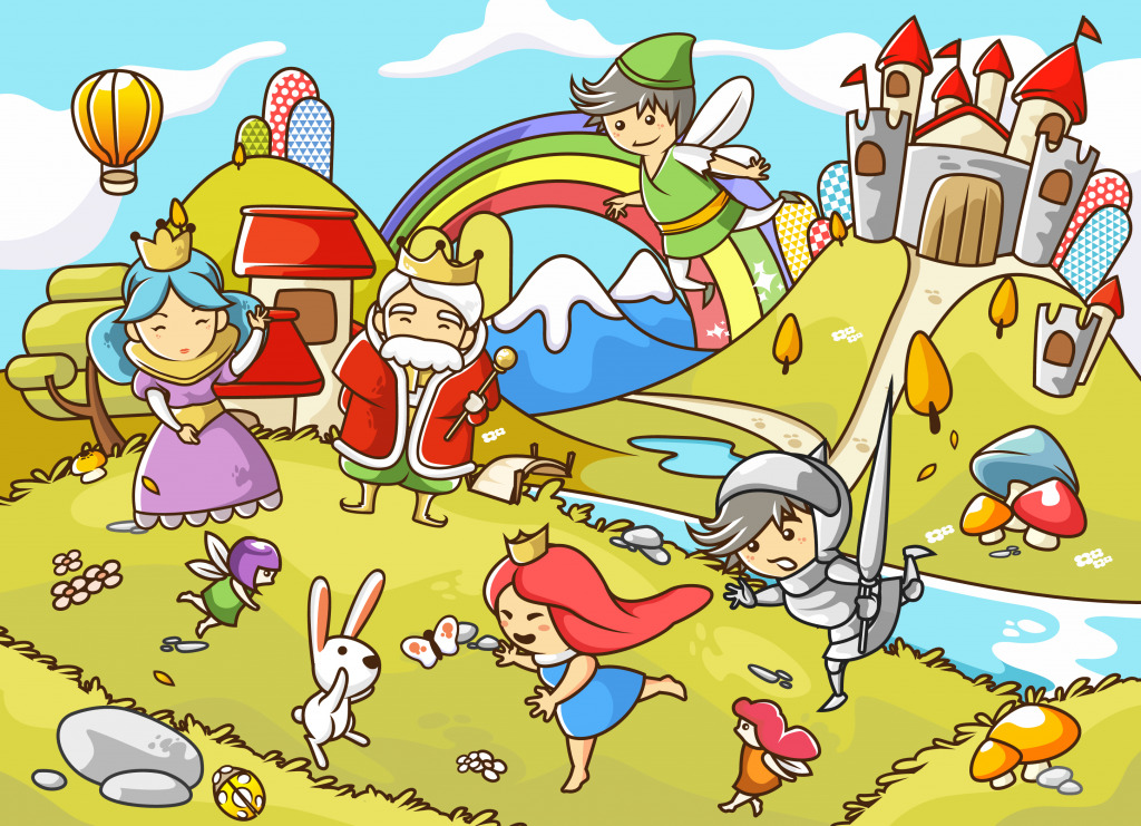 Fairytale Kingdom jigsaw puzzle in Kids Puzzles puzzles on TheJigsawPuzzles.com