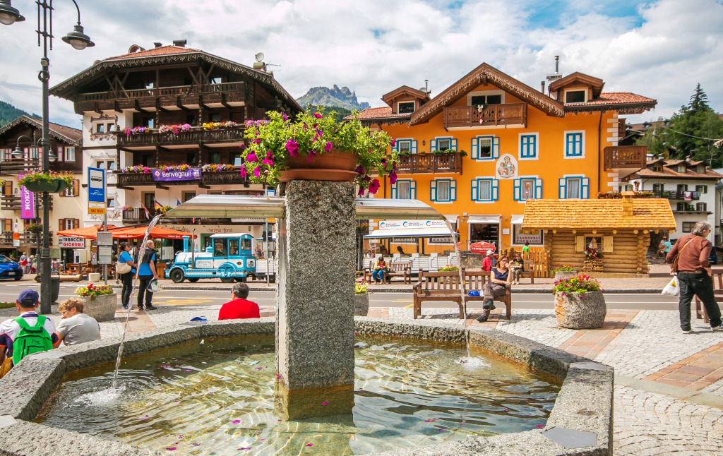 Moena Village, Trentino Alto-Adige jigsaw puzzle in Waterfalls puzzles on TheJigsawPuzzles.com